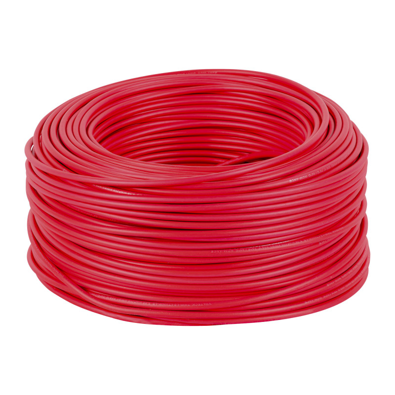 CCA-10R Rollo de 100 metros de cable THW CCA 10 AWG rojo, Basic CCA-10R Rollo de 100 metros de cable THW CCA 10 AWG rojo, Basic