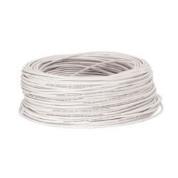 CCA-14B Rollo de 100 metros de cable THW CCA 14 AWG blanco, Basic