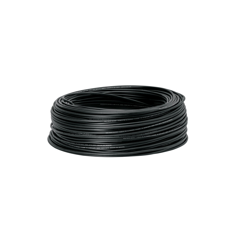 CCA-14N Rollo de 100 metros de cable THW CCA 14 AWG negro, Basic CCA-14N Rollo de 100 metros de cable THW CCA 14 AWG negro, Basic