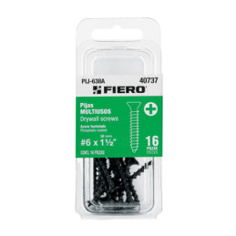 PIJ-638A Blíster con 16 pijas multiusos, #6 x 1-1/2', FIERO