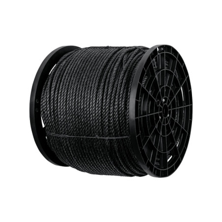 CUE-10NK Kilo de cuerda negra de polipropileno 10 mm, carrete 20kg