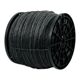 CUE-11NK Kilo de cuerda negra de polipropileno 11 mm, carrete 20kg