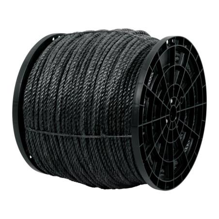 CUE-11NK Kilo de cuerda negra de polipropileno 11 mm, carrete 20kg
