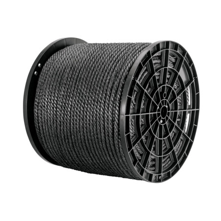 CUE-13NK Kilo de cuerda negra de polipropileno 13 mm, carrete 30kg