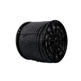 CUE-25NK Kilo de cuerda negra de polipropileno 25 mm, carrete 30kg
