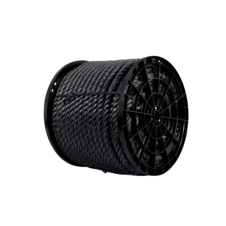 CUE-25NK Kilo de cuerda negra de polipropileno 25 mm, carrete 30kg