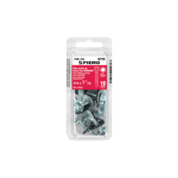 PIBR-1RA Blíster con 10 pijas 1' hexagonal punta broca con rondana