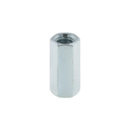 TUEC-1/4 Bolsa con 5 tuercas cople, 1/4' acero galvanizado , FIERO