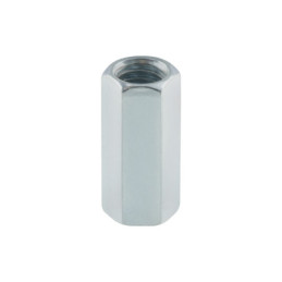 TUEC-3/8 Bolsa con 5 tuercas cople, 3/8' acero galvanizado , FIERO