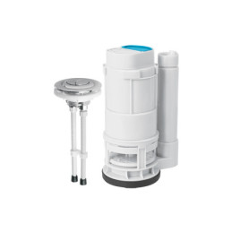 VW-209K Válvula de descarga dual para WC One-Piece de 2' con botón