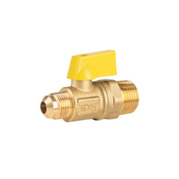 VG-554-M Válvula de control de latón p/gas,3/8x1/2'Flare/macho, FOSET