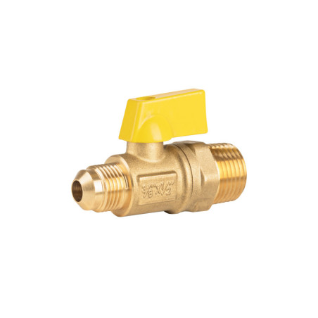 VG-554-M Válvula de control de latón p/gas,3/8x1/2'Flare/macho, FOSET