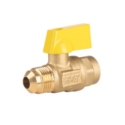 VG-554-S Válvula de control de latón p/gas,3/8x1/2' Flare/sold. FOSET