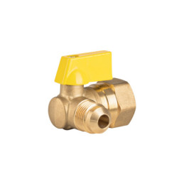 VG-554-A Válvula de control de latón, angular p/gas, 3/8x1/2', FOSET