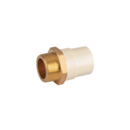 CPVC-655 Adaptador CPVC, 1-1/2', macho inserto metálico-latón, FOSET