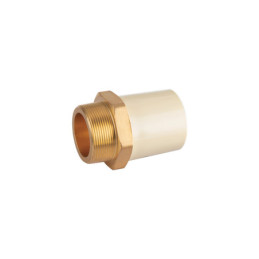 CPVC-656 Adaptador CPVC, 2', macho inserto metálico-latón, FOSET
