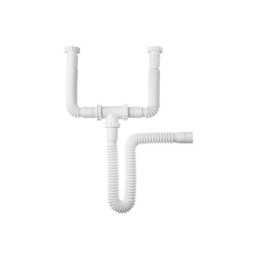 CED-12 Céspol flexible doble para fregadero, polipropileno, 1-1/2'