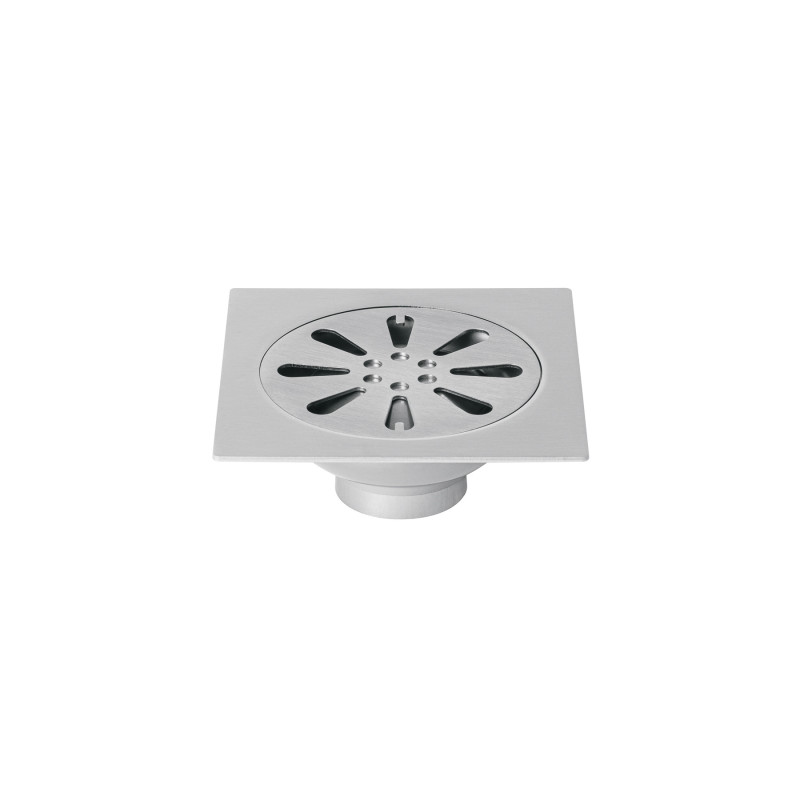 RS-605 Resumidero cuadrado 4' x 4', acero inoxidable, gota, AQUA