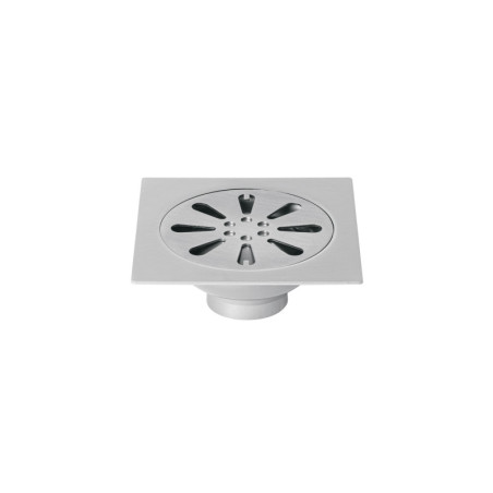 RS-605 Resumidero cuadrado 4' x 4', acero inoxidable, gota, AQUA