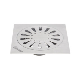 RS-607 Resumidero cuadrado 6' x 6', acero inoxidable, gota, AQUA