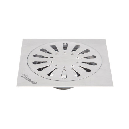 RS-607 Resumidero cuadrado 6' x 6', acero inoxidable, gota, AQUA