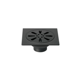 RS-605M Resumidero cuadrado 4' x 4', acero inoxidable, negro, gota