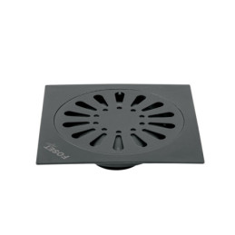RS-607M Resumidero cuadrado 6' x 6', acero inoxidable, negro, gota