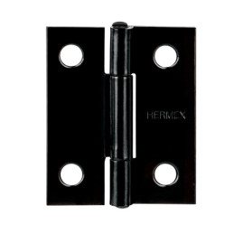 BR-156 Bisagra rectangular 1-1/2' negra, HERMEX