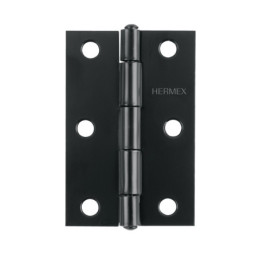 BR-256 Bisagra rectangular 2-1/2' negra, HERMEX