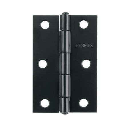 BR-256 Bisagra rectangular 2-1/2' negra, HERMEX