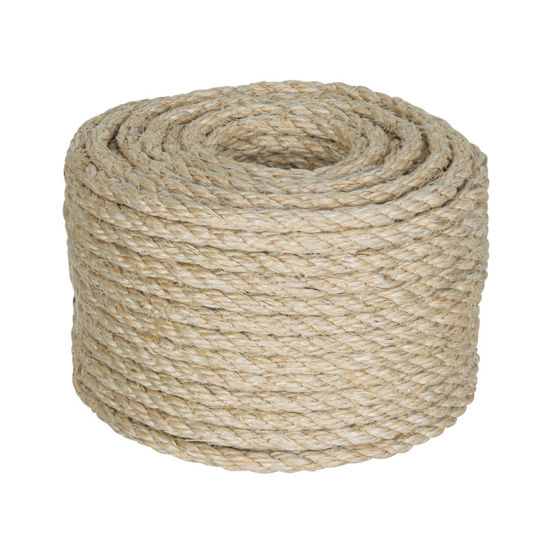 PIO-830S Piola de Sisal de 8 mm x 30 m natural, FIERO PIO-830S Piola de Sisal de 8 mm x 30 m natural, FIERO