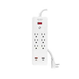 MUL-612U Multicontacto 6 entradas, 2 USB A + 2 USB C, blanco, VOLTECK