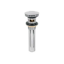 CE-226 Contra p/lavabo, 1-1/4', con rebosadero, hongo, latón, cromo