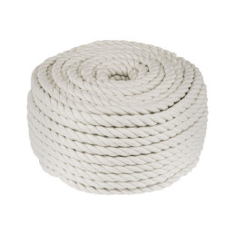 PIO-61KA Piola de algodón de 6 mm, rollo, natural, 1 kg, FIERO