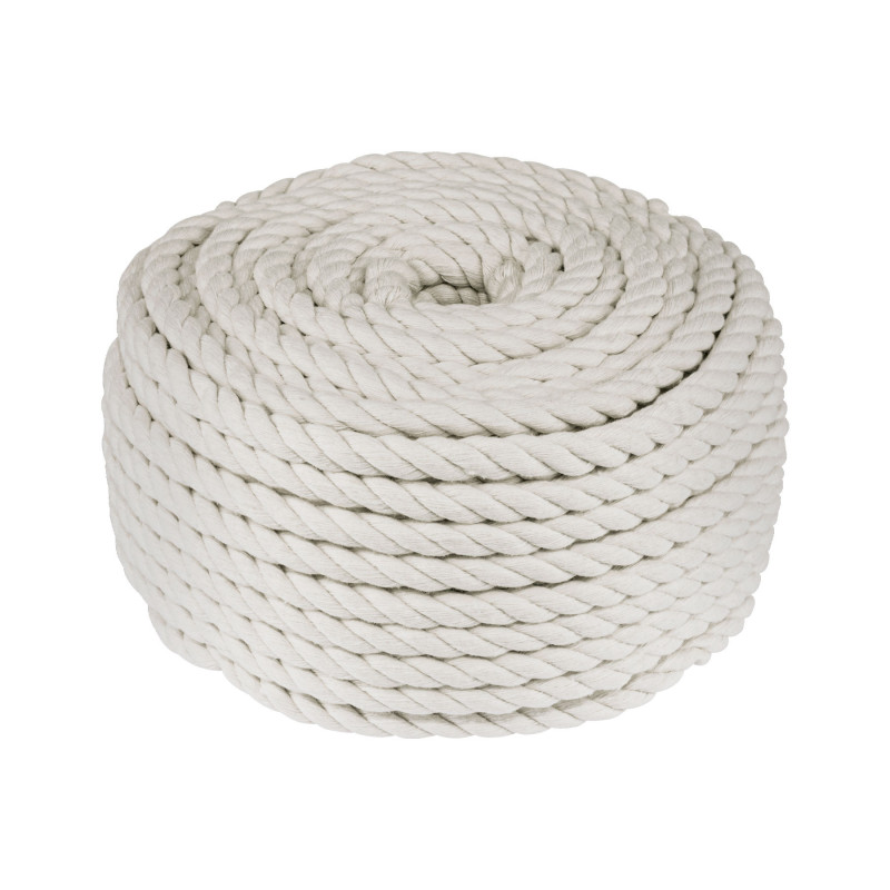 PIO-61KA Piola de algodón de 6 mm, rollo, natural, 1 kg, FIERO PIO-61KA Piola de algodón de 6 mm, rollo, natural, 1 kg, FIERO