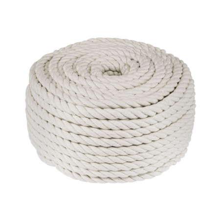PIO-61KA Piola de algodón de 6 mm, rollo, natural, 1 kg, FIERO