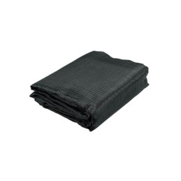 TOSO-806 Toldo sombra monofilamento 80%, 6 m x 3.6 m, negro, FIERO