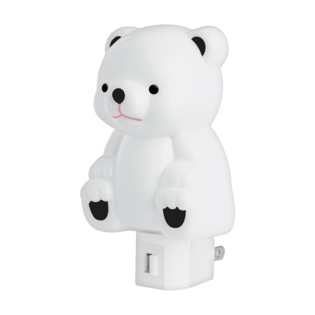 LUZ-14 Luz de noche con lámpara E12, oso, Volteck