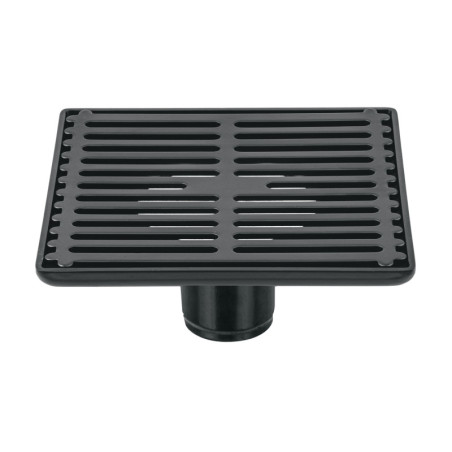 RS-702M Resumidero cuadrado 6' x 6', acero inoxidable, negro, AQUA