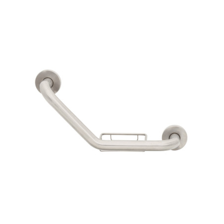 BARS-40AJ Barra angular con jabonera, acero inox, 1-1/4' x 42cm, FOSET