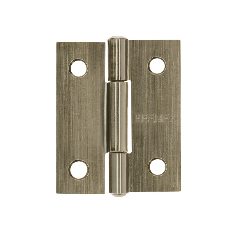 BR-152 Bisagra rectangular 1-1/2' latón antiguo, HERMEX BR-152 Bisagra rectangular 1-1/2' latón antiguo, HERMEX