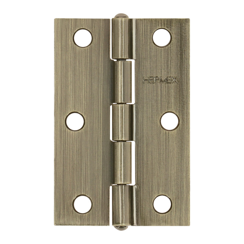 BR-252 Bisagra rectangular 2-1/2' latón antiguo, HERMEX BR-252 Bisagra rectangular 2-1/2' latón antiguo, HERMEX