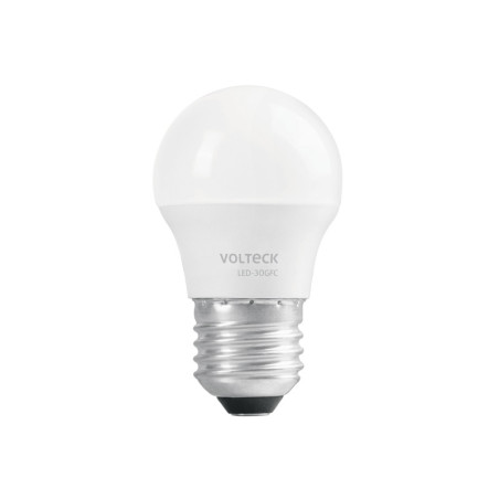 LED-30GFC Lámpara LED G45 3 W (equiv. 25 W), luz de día, caja, Volteck