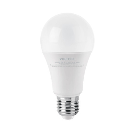 LED-60CC Lámpara LED A19 9 W (equiv. 60 W), luz cálida, caja, Volteck