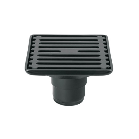 RS-701M Resumidero cuadrado 4' x 4', acero inoxidable, negro, AQUA