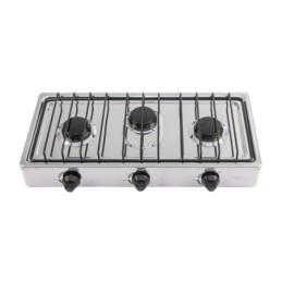 PAGA-3X Parrilla de gas de sobreponer 3 quemadores, inox, FOSET