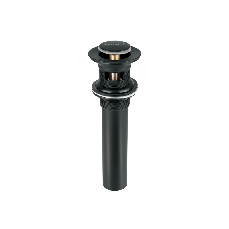 CE-206M Contra p/lavabo, 1-1/4', con rebosadero, push, latón, negro CE-206M Contra p/lavabo, 1-1/4', con rebosadero, push, latón, negro