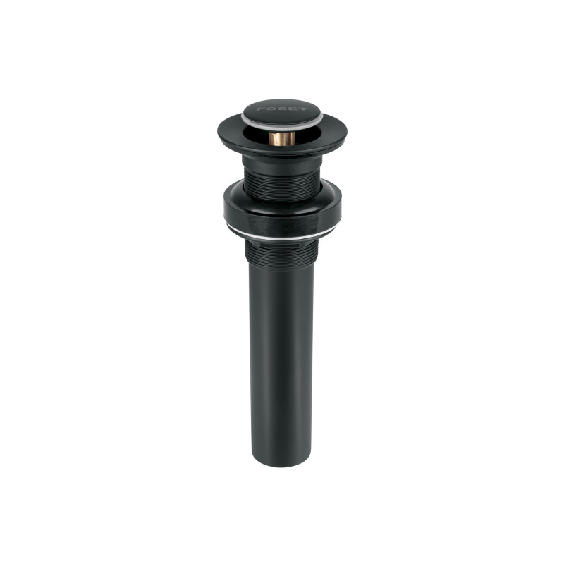 CE-206SM Contra p/lavabo, 1-1/4', sin rebosadero, push, latón, negro CE-206SM Contra p/lavabo, 1-1/4', sin rebosadero, push, latón, negro