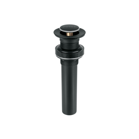CE-206SM Contra p/lavabo, 1-1/4', sin rebosadero, push, latón, negro