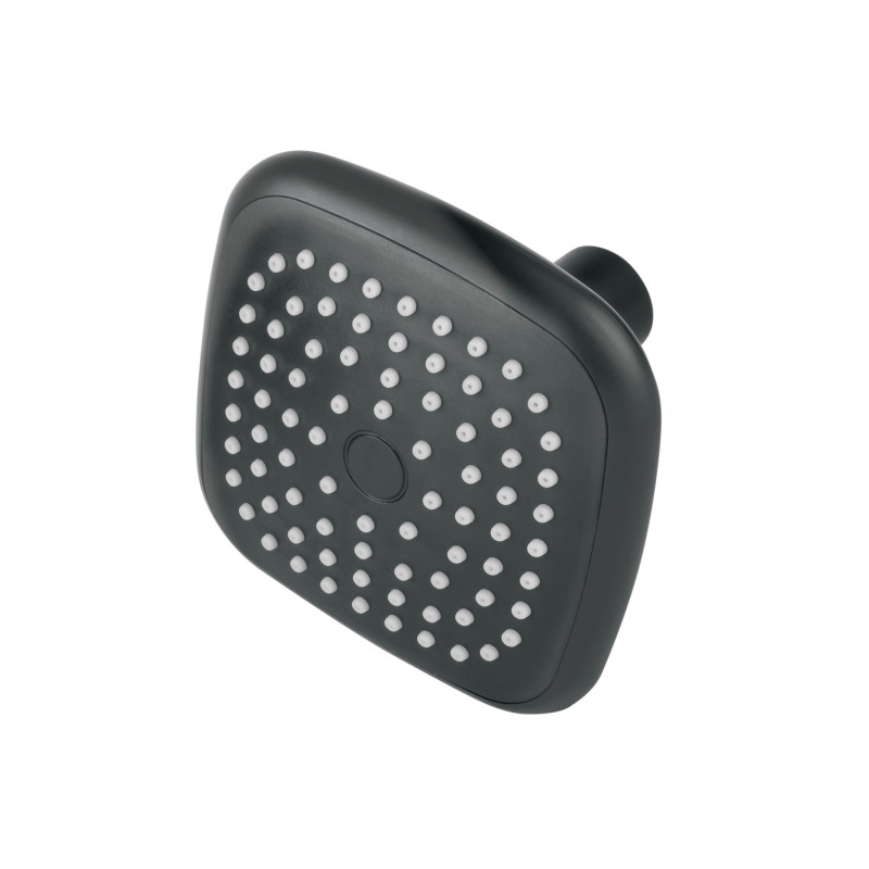 R-401SM Regadera cuadrada de ABS 3-3/4' sin brazo, negro, BASIC R-401SM Regadera cuadrada de ABS 3-3/4' sin brazo, negro, BASIC